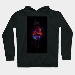 Black Wolf Abstract Hoodie
